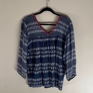 Lucky Brand Blue Top  NWT